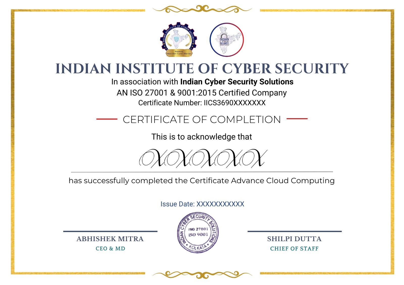 Cloud Computing Course Certification Training Course in India