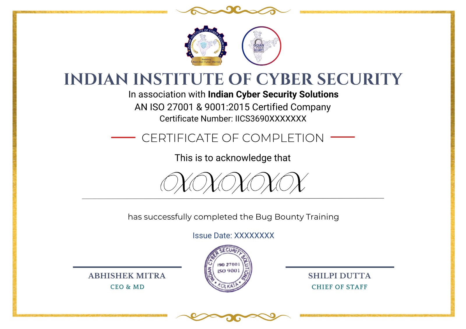 Bug Bounty (Plus) Certification Training Course in Kolkata