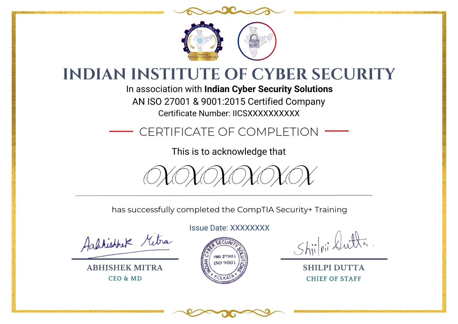 CompTIA Security+(Plus) Certification Training Course in India