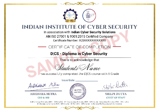 Diploma in Cyber Security Course in Kolkata